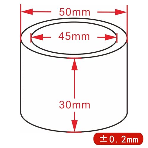 Casquillo de escape de alta resistencia 45x50x30mm para Moto Guzzi Norge 2