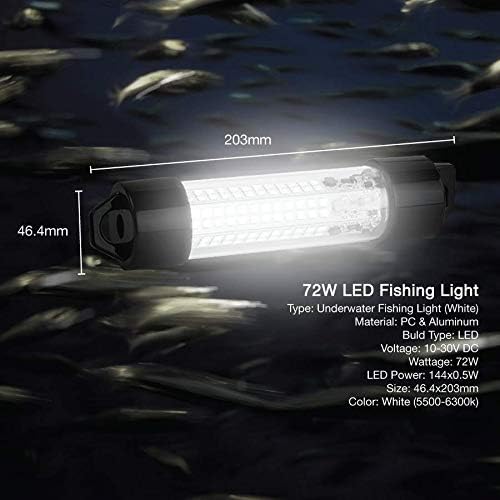 72W LED Fishing Light White