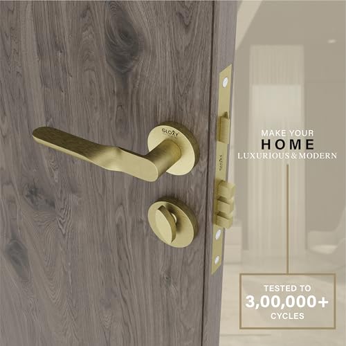 Image of GLOXY Mortise Door Locks for Main Door Lock for Main & Internal Door in Residential & Commercial with 3 Brass Key for Kitchen, Balcony |Antique Finish (2 Years Warranty, Pack of 1)