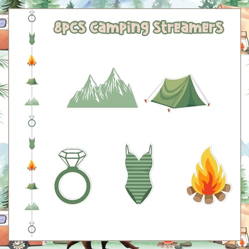 Décoration de camping EVJF durable pour bannière de camp extérieur chic - 6