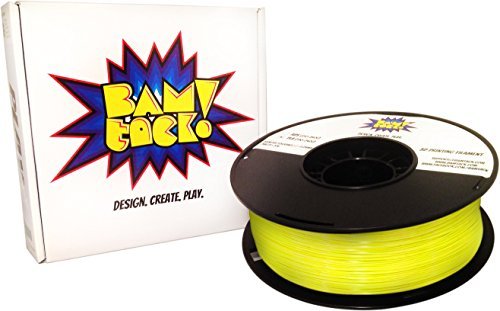 BAMtack! 1.75mm White PLA 3D Printer Filament - 1kg (2.2 lbs) +/- 0.03mm Accuracy