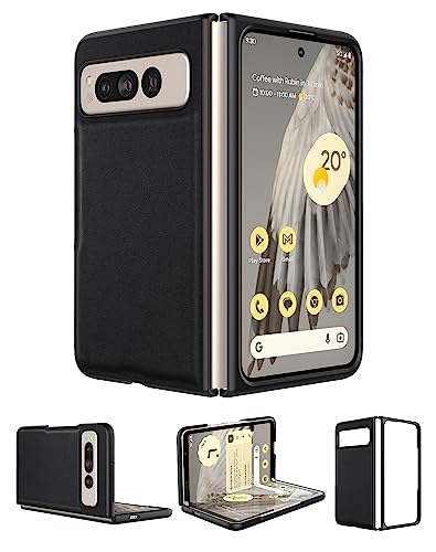Étui en cuir durable et PC rigide haut de gamme pour Google Pixel Fold