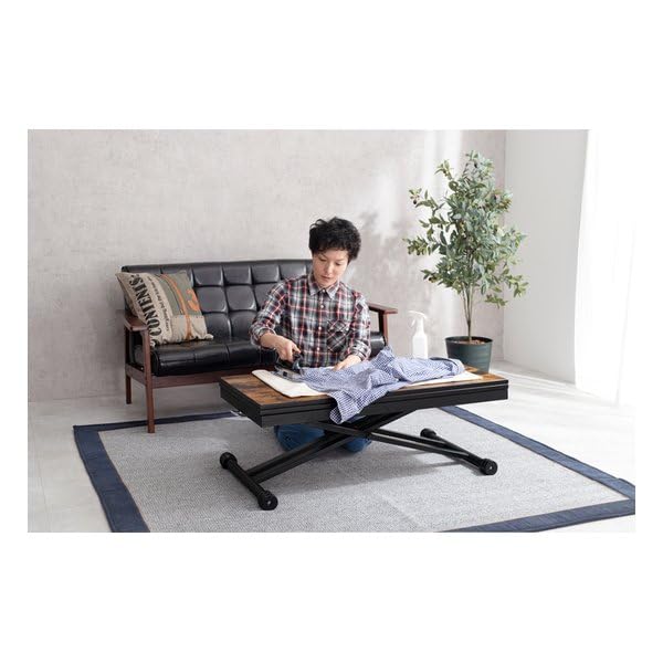 Amazon.co.jp: 萩原 KT-3197DBR エクステンション昇降テーブル ダーク