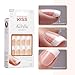 KISS Salon Acrylic French Nail Manicure Set, Medium Length, Square, “Je T'aime”, Nail Kit Includes Pink Gel Nail Glue (Net Wt. 2 g / 0.07oz.), Mini File, Manicure Stick, and 28 Fake Nails (Pack of 2)