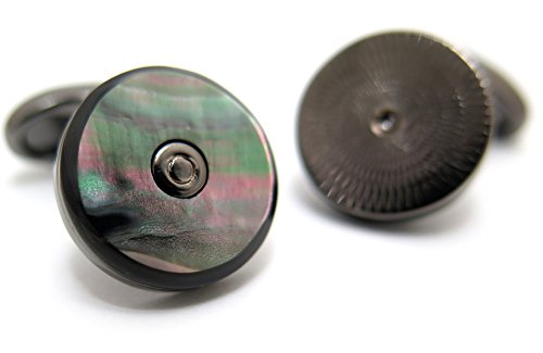 バベットワッサーマン(Babette Wasserman) トゥールビヨンリバーシブルカフス（黒蝶貝）(カフスボタン/カフリンクス)