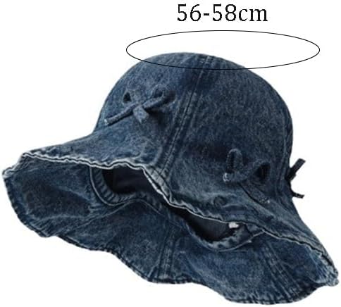 Denim Fisherman Hat Women's College Outdoor Street Photography Beret