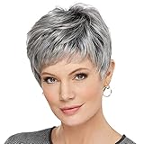 Short Wigs With Natural Bangs, Synthetic Pixie Cut for Women With Thinning Hair - Daily Use (#1)
