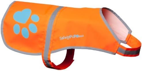 SafetyPUP XDDog Reflective Vest. Sizes to Fit Dogs 14 lbs to 130 lbs. Blaze Orange Hi Vis Dog Vest Protects Dogs from Cars & Hunting Accidents. (Large 61lbs - 100lbs)
