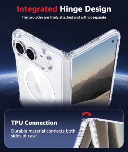 FNTCASE for iPhone Duo Case Clear with Magsafe and Screen Protector for - image 2