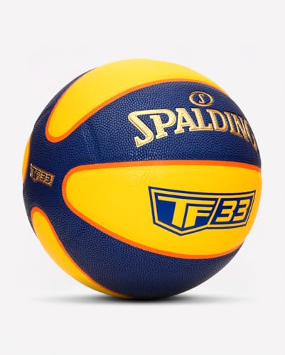 Spalding TF-33 Official Ball pour vos matchs de basket de rue en taille 6 jaune
