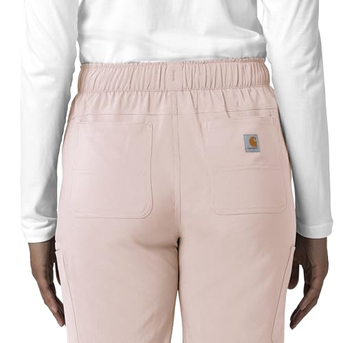 Carhartt Force Cross-Flex Women's Straight Leg Cargo Scrub Pant, Soft Rose - image 8