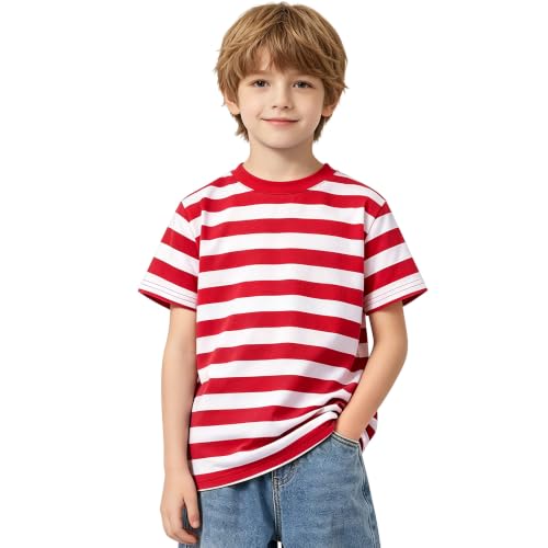 Image of Magic Park 6M-14Y Kid Striped T-Shirt Boys Cotton Tee Basic Top