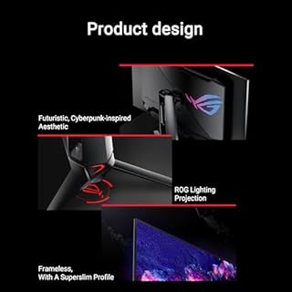 ASUS ROG Swift OLED PG32UCDMZ Moniteur de Jeu 4K 81,28 cm (32") (Panneau QD-OLED, 3840 x 2160, 240 Hz, Temps de réponse 0,03 ms, Compatible G-Sync, VESA DisplayHDR 400, DisplayPort, HDMI, USB-C)