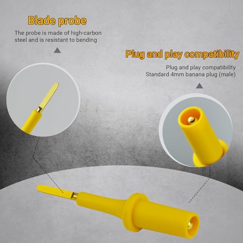 ZIBOO PPTK0005 Test Probe Adapter Kit Automotive Diagnostic Car Test Tool,Back Probe&Blade Probe Adapter, Allows Pinpoint Diagnostic Testing - Thumbnail 2