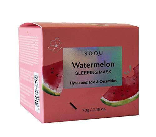 SOQU Watermelon Sleeping Mask with Hyaluronic Acid and Caramides