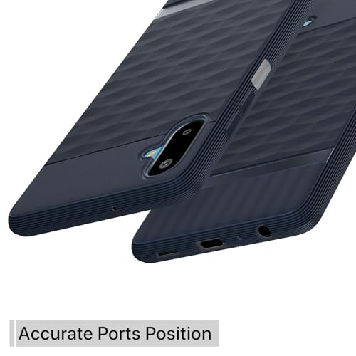 Image of Pikkme Back Cover for Samsung Galaxy F06 5G / Samsung Galaxy M06 5G Camera Protection 3D Hexa Cube Design Silicone Protective Bumper Case (Blue)