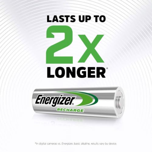 Energizer Recharge Universal Rechargeable AA Batteries (4 Pack) 1300 mAh - 3