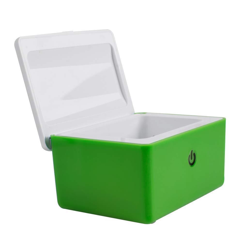Hörgerätetrockner,Hearing Aid Case Automatischer und elektronischer Cochlear-Trockner UV-C Desinfektions- und Reinigungsbehälter für Hörverstärker
