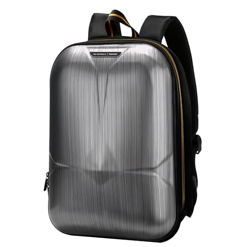Image of Nu Republic Triphop Backpack for Men Women Office Casual 18-inch Laptop Bag Water-Resistant Multi-Pockets Sleek Smart College Backpack with Dual USB Port (Black)