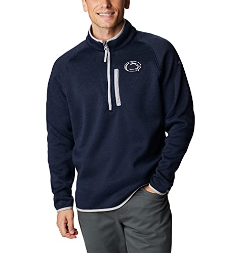 Image of Columbia NCAA mens Collegiate Canyon Point Sweater Fleece Half Zip