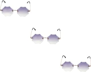 3 Pçs Óculos De Sol Sem Aro Espelho Decoração Da Parede Óculos De Sol Sem Moldura Óculos De Espelho Óculos De Sol Chama Óculos De Sol Óculos De Sol Da Moda Para Mulheres Óculos De