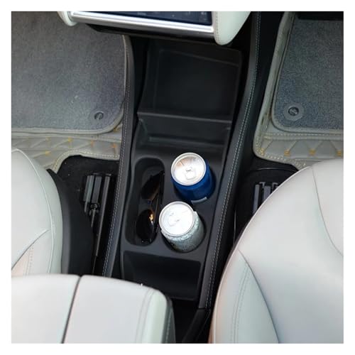 Porte‑gobelet Tesla Modèle S 2012-2017 Anti-Glisse Boîte Rangement Console - 5