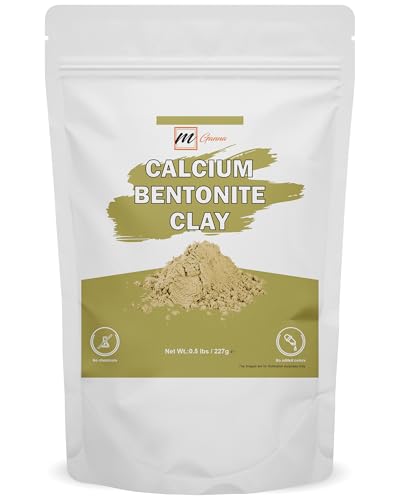 mGanna Argile bentonite de calcium 100 % naturelle (qualité alimentaire) pour la désintoxication, les masques faciaux, les crèmes, les enveloppements...