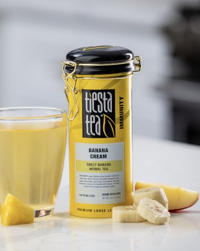 Image of Tiesta Tea Banana Cream, Sweet Banana Herbal Loose Leaf Tea, 5 oz Tin