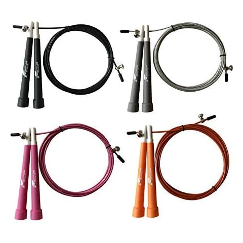 Skipping Rope For Adults | Lightweight 3M Jump Rope For Men and Women | Adjustable Boxing Skipping Rope For Fitness, Gym, MMA, Cardio | Speed Rope CrossFit (Black) Cover