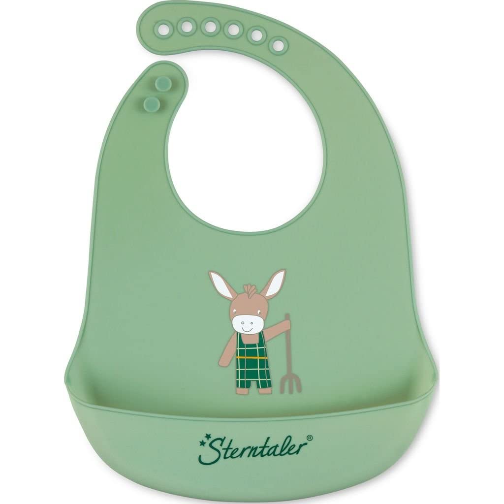 Sterntaler Emmilius Silicone Bib Green
