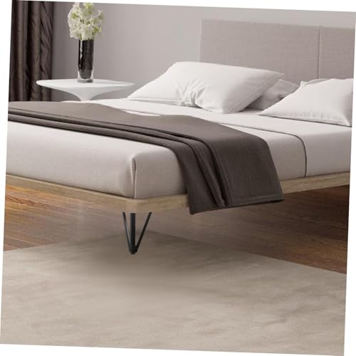 Supports Robustes Métal Mat pour Remplacement Stable de Pied de Canapé et Table Basse Bancale
