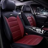Muchkey PU Leather Car Seat Covers Fit for Toyota Highlander 2003-2021 Front Rear Seat Cover Wear...
