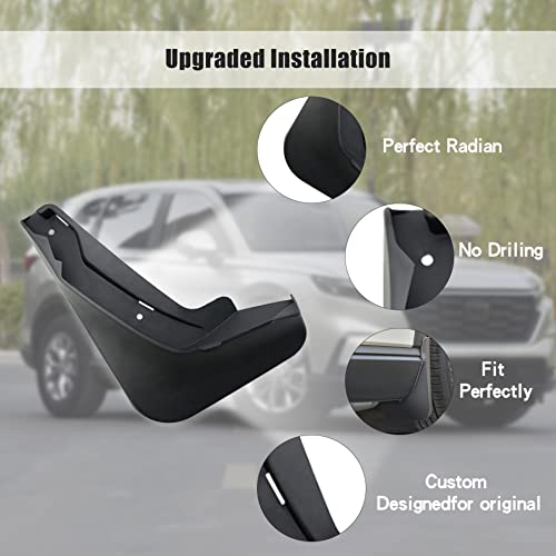 Image of Mud Splash Guard Front and Rear Mud Flaps Fit for Honda CR-V LX EX EXL 2023 2024 2025 Accessories (Not for Hybrid),Mud Flaps Kit Black 4PCS