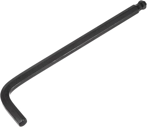 uxcell Llave hexagonal de extremo de bola de 0.315 in, herramienta de reparación CR-V de brazo largo en forma de L, negro