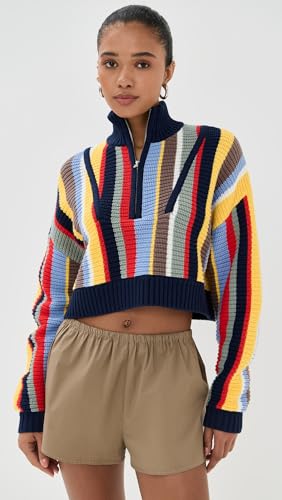 STAUD Women's Cropped Hampton Sweater2