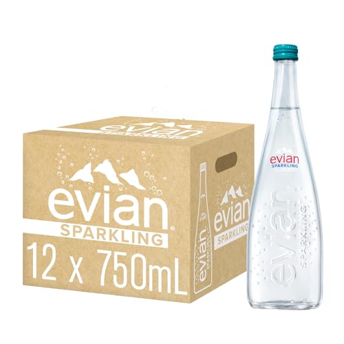 Image of Evian Natural Mineral Sparkling Water 750 ml X 12