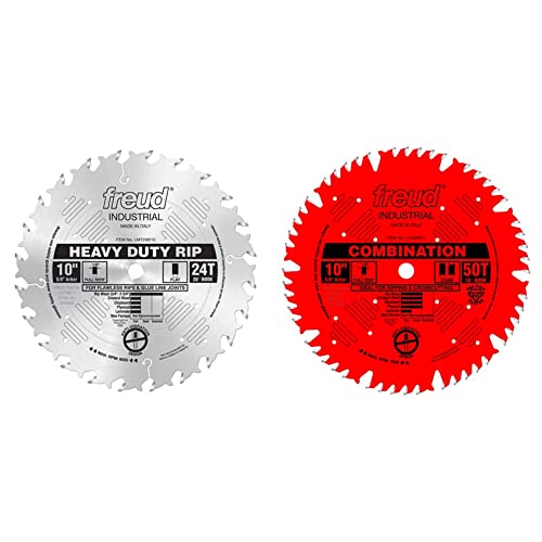 Freud 10" Rip Saw Blade & 10" Combination Saw Blade