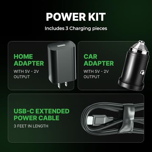 Image of Airmoto and Power Kit Bundle Deal - 1 bundle - Tire Inflator Portable Air Compressor with Power Kit for Charging on The Road - Cordless Air Pump for Car Tires, Motorcycle, Bicycle, Balls