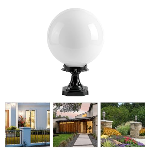 Éclairage de jardin globe blanc et acrylique résistant
