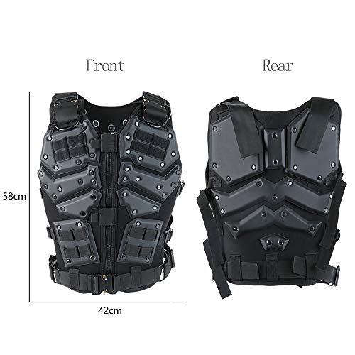 Actionunion Tactical Vest Airsoft Vest - Paintball Vest Military Vest Combat Vest Molle Vest Adjustable Tactical Vest For Women Men Outdoor Shooting #TOP1