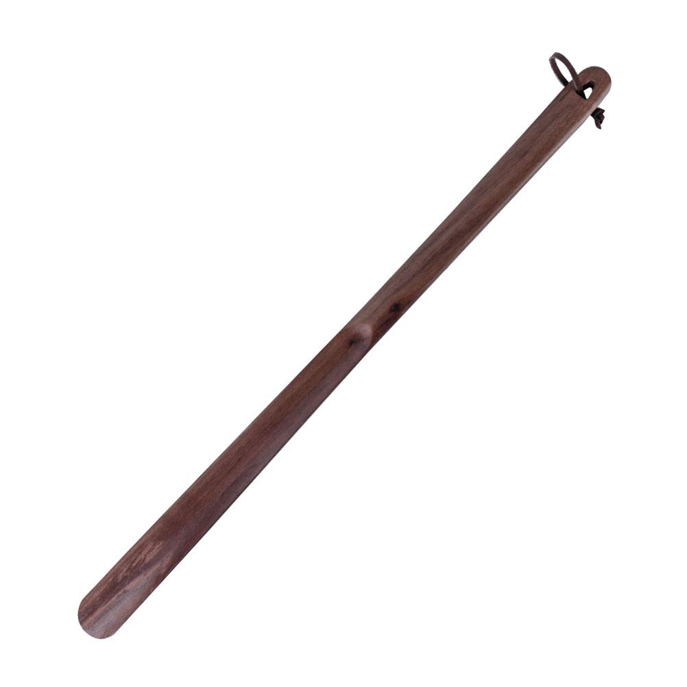 Healifty Łyżka do butów drewniana długa rączka stabilne buty akcesoria czarny orzech włoski 50 cm, jak na zdjęciu, 50x3x1.1cm