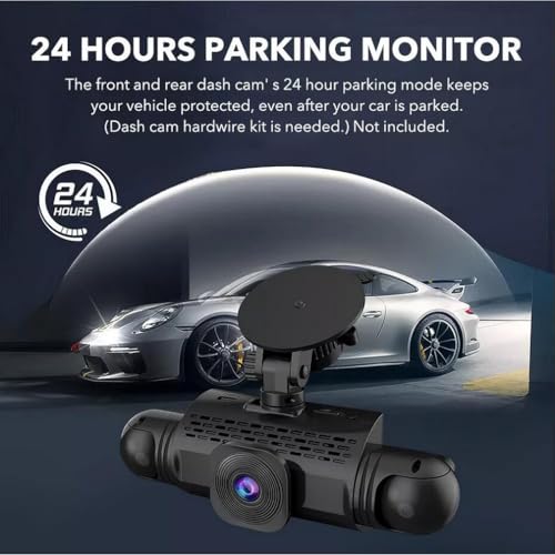 XRC TECH 4 câmeras veiculares para carros, câmera frontal interna e traseira para carro, visão notur