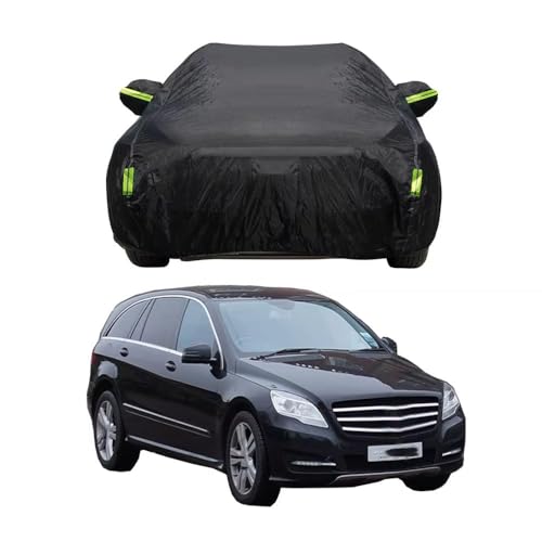 ZhBFJtBD Exterior Funda Coche para Mercedes Benz R-Class R320 R350 R500 R550 R550Coche Impermeable Lluvia Protección UV Cubierta de Antipolvo y Rasguño Protectora para Coche