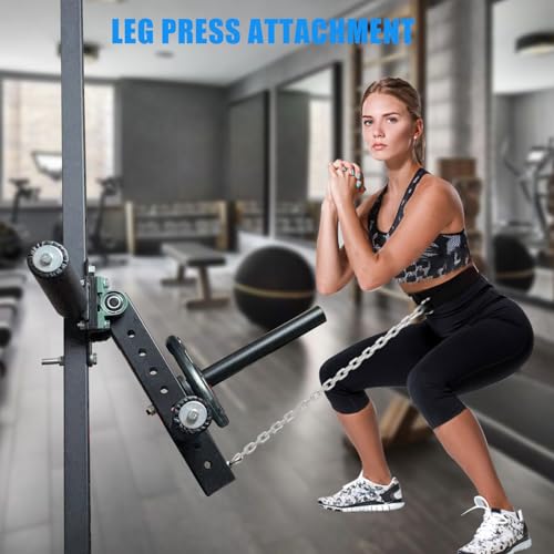 LINYpA66 Hamstring Curl Squat Rack Attachment Power Rack Mounted Leg ...