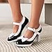 Imagen de Mujer Mary Jane Zapatos de tacón medio Elegantes Zapatos festivos para mujer Zapatos casuales cómodos para mujer Cordones de moda