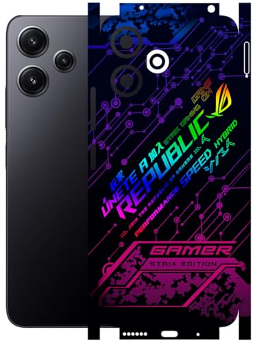 Image of AtOdds - Full Body Back Screen Guard Protector Film - Lamination Wrap Skin Sticker Compatible with Poco M6 PRO (5G) | Scratchproof Matte Finish (Gamer)