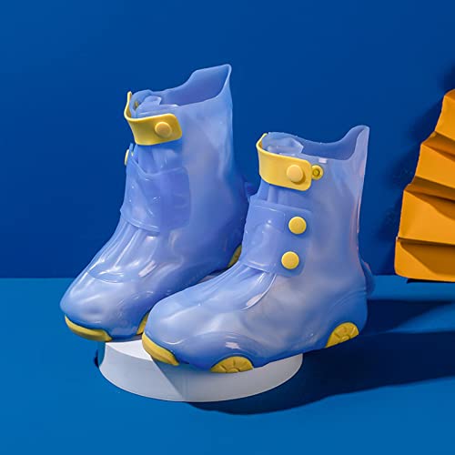 EnJoCho Toddler Girl Shoe Children Cute Cartoon Fashion Waterproof Non Slip Rain Boots Shoe Cover Rain Boots 9-14Years2