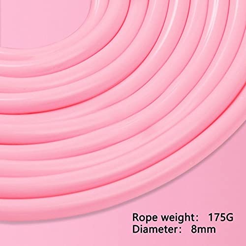 XIANGFATS Skakanka Skokowa lina obciążająca bez liny pomijania fitness gniewne szybki bezprzewodowy skok liny Ćwiczenie odpowiednie dla mężczyzn pani (Color : Pink)