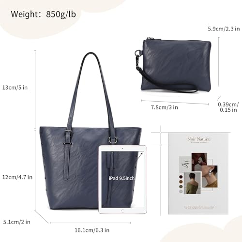 Image of KL928 Handbag for Women Tote Bag PU Leather Large Shoulder Bag Top Handle Satchel Purses 2Pcs Set