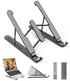 AOVUYCK-Store Supporto PC Portatile, 8 Livelli Regolabile & Raffreddamento Porta PC, Piegh...